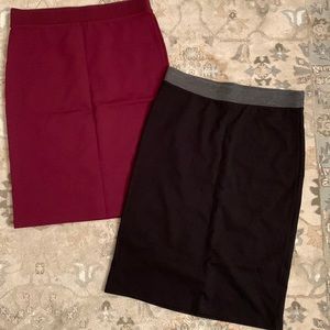 Banana Republic size s stretch pencil skirts, sold together!